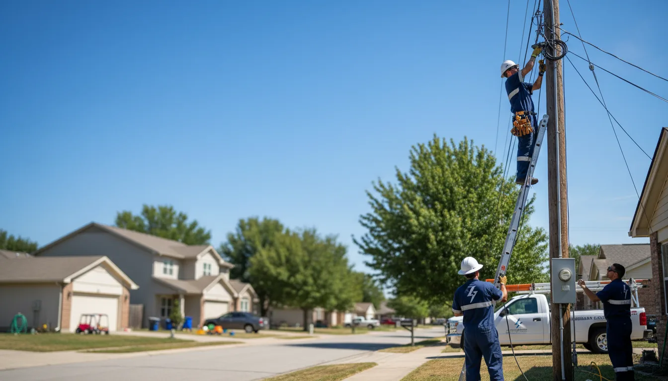 Residential electrician providing installation services in Lyons, NE